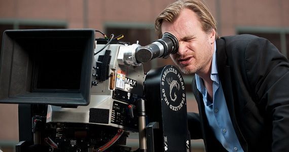 Christopher Nolan on the set of 'The Dark Knight Rises'