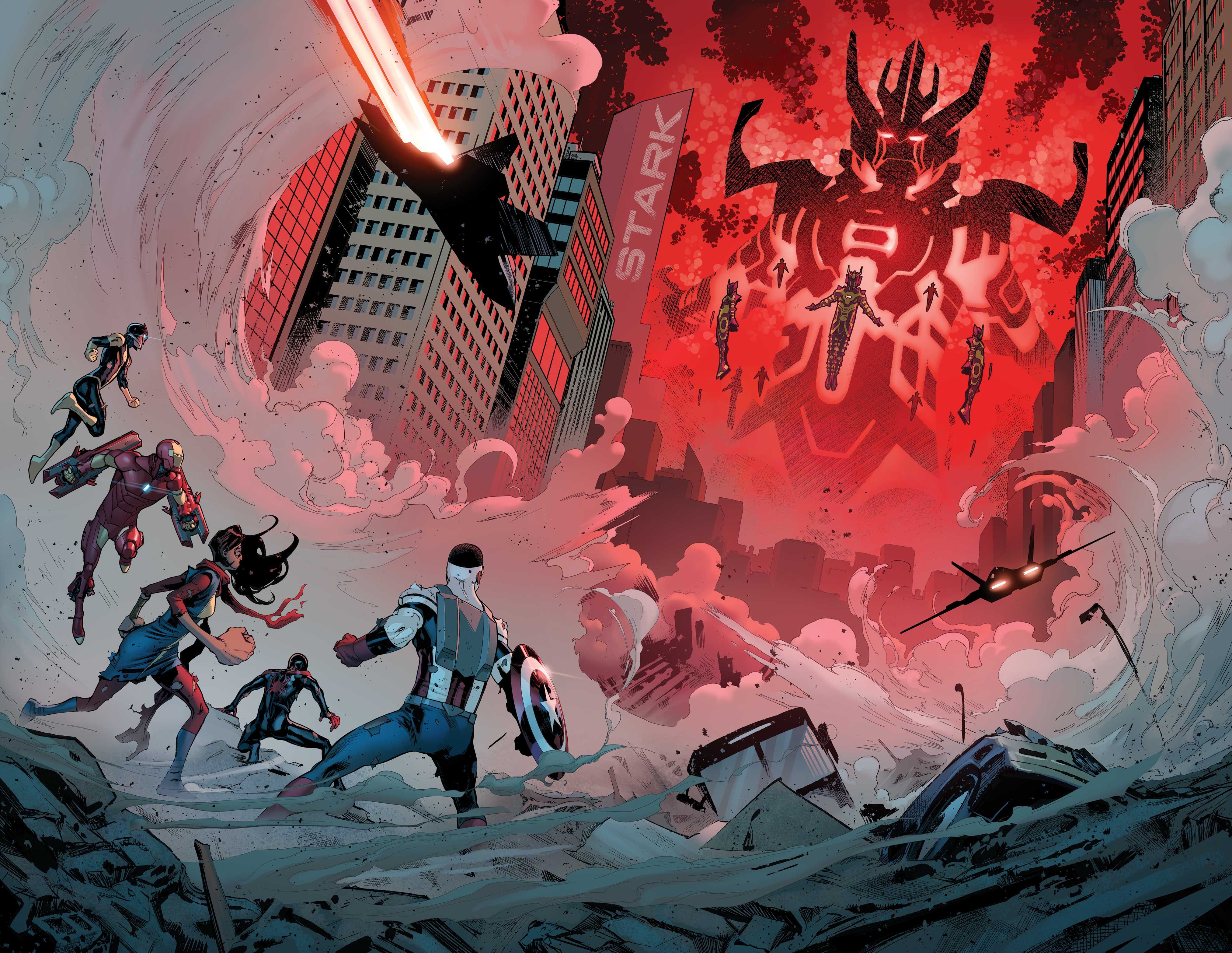 Marvel Civil War II #1 Celestial Attack