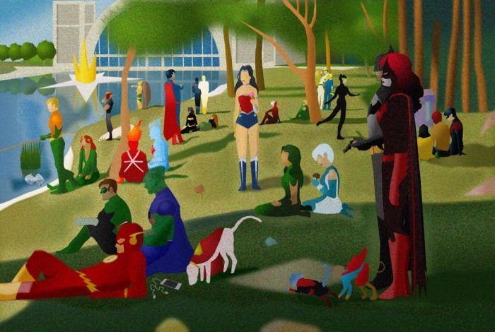 Classic painting with a DC twist