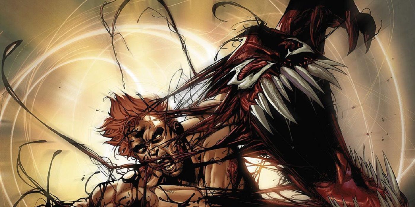Cletus Kasady fuses with Carnage in the comics