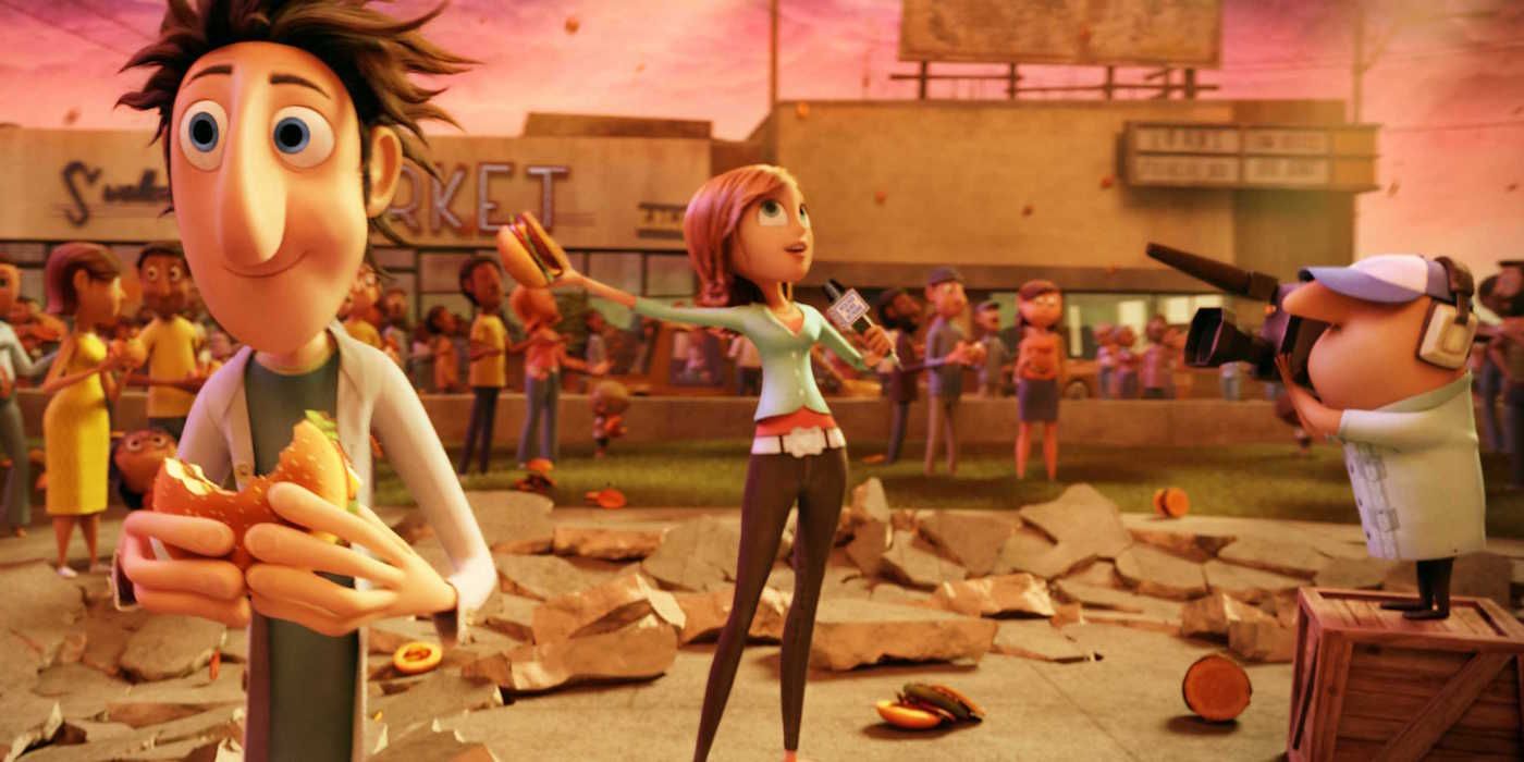 It rains food in Cloudy with a Chance of Meatballs