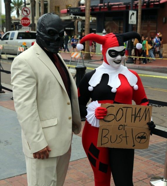 Comic Con 2014 Cosplay - Black Mask, Harley Quinn