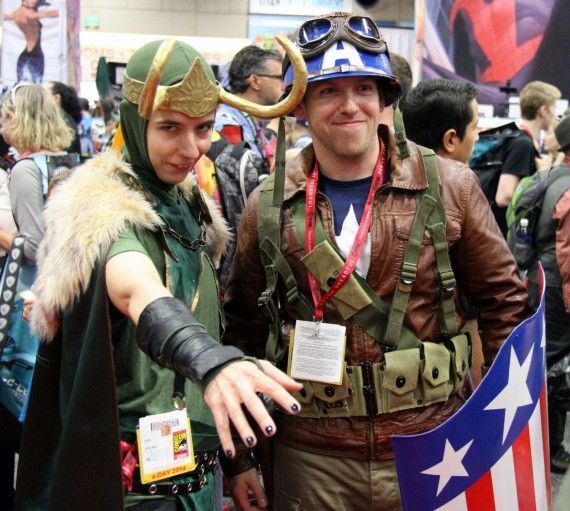 Comic Con 2014 Cosplay - Loki, Captain America