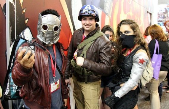 Comic Con 2014 Cosplay - Star-lord, Captain America, Winter Soldier