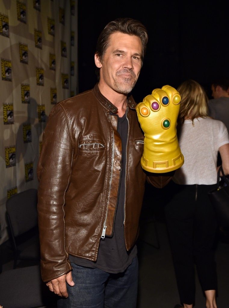 Josh Brolin with Infinity Gauntlet in Marvel's Hall H Panel For &quot;Avengers: Age Of Ultron&quot;