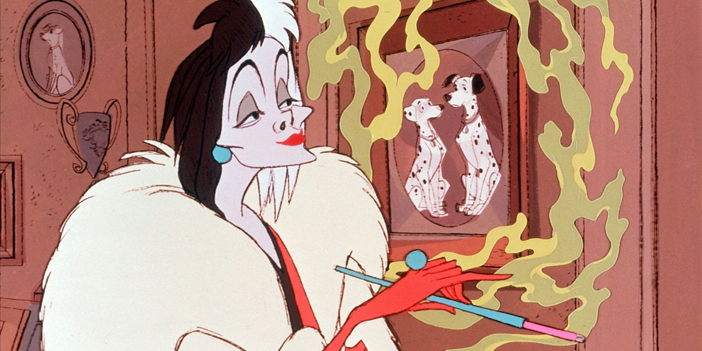 Cruella De Vil smokes in 101 Dalmations