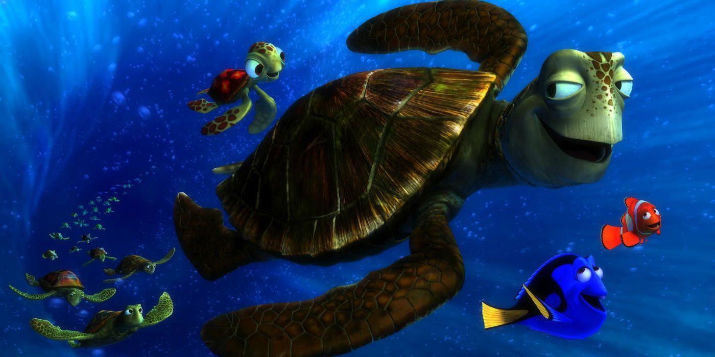 Crush and Squirt in Finding Nemo