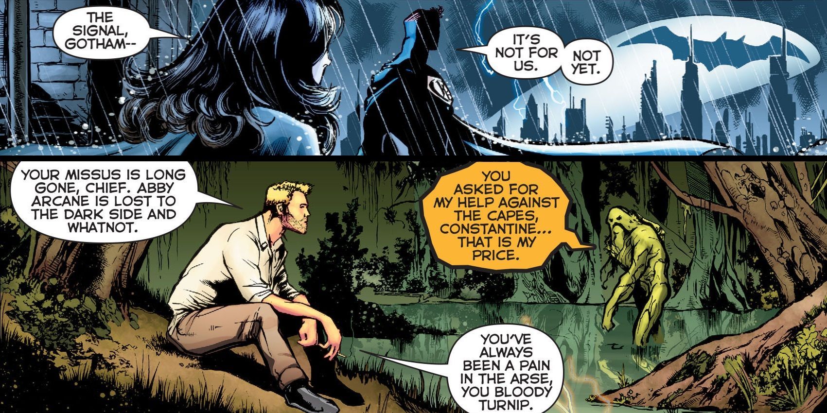 DC Rebirth Constantine Gotham Swamp Thing
