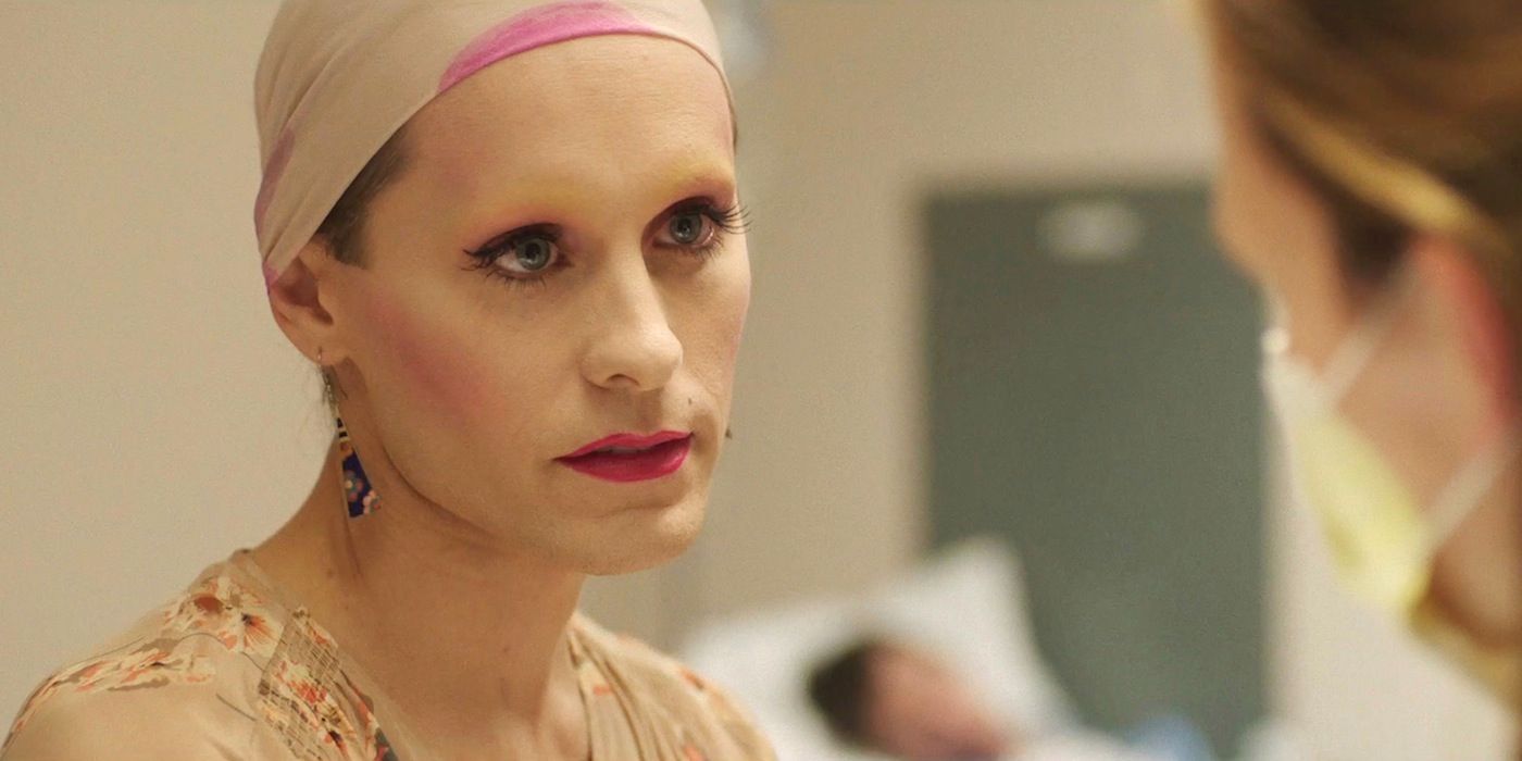 Jared Leto looking serious Dallas Buyers Club