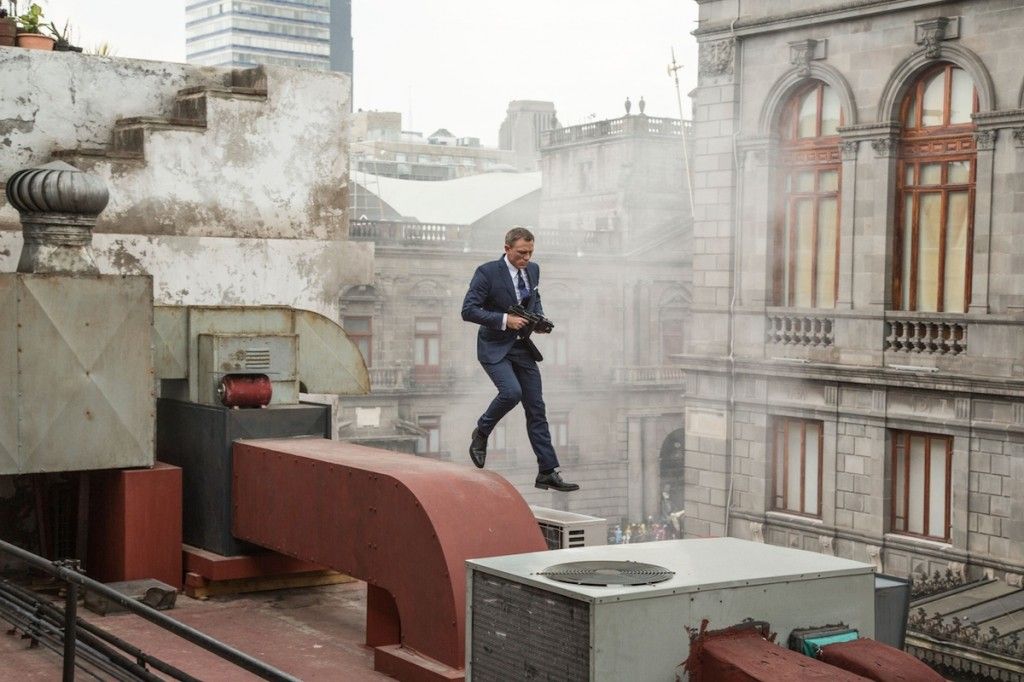 Daniel Craig as James Bond on the Set of SPECTRE