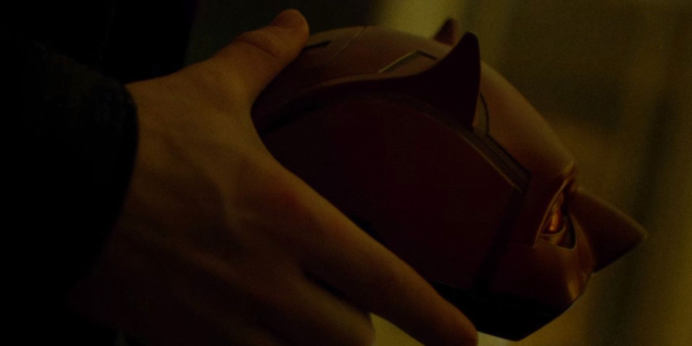 Daredevil's helmet in Marvel Netflix Daredevil Season 2