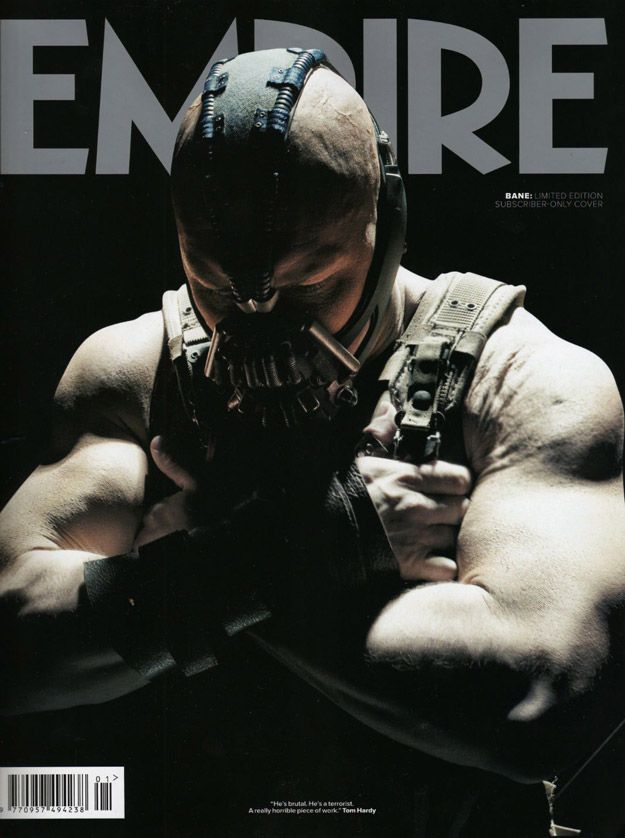 tom hardy as bane in the dark knight rises empire magazine cover