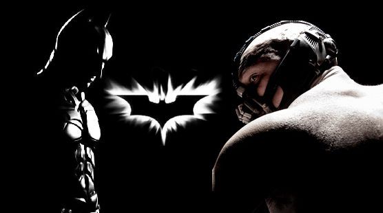 Batman battles Bane in The Dark Knight Rises