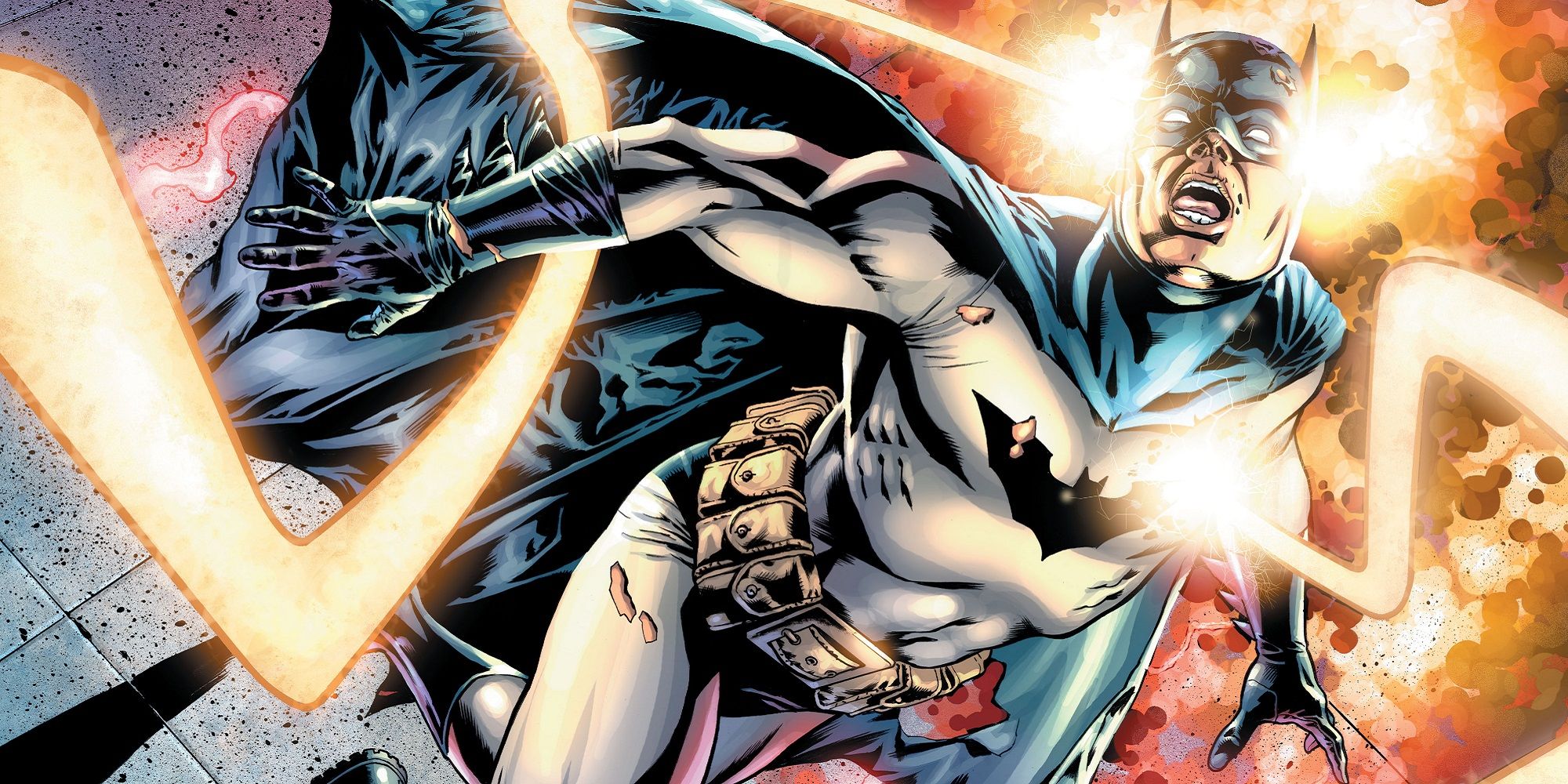 Darkseid killing Batman in DC Comics