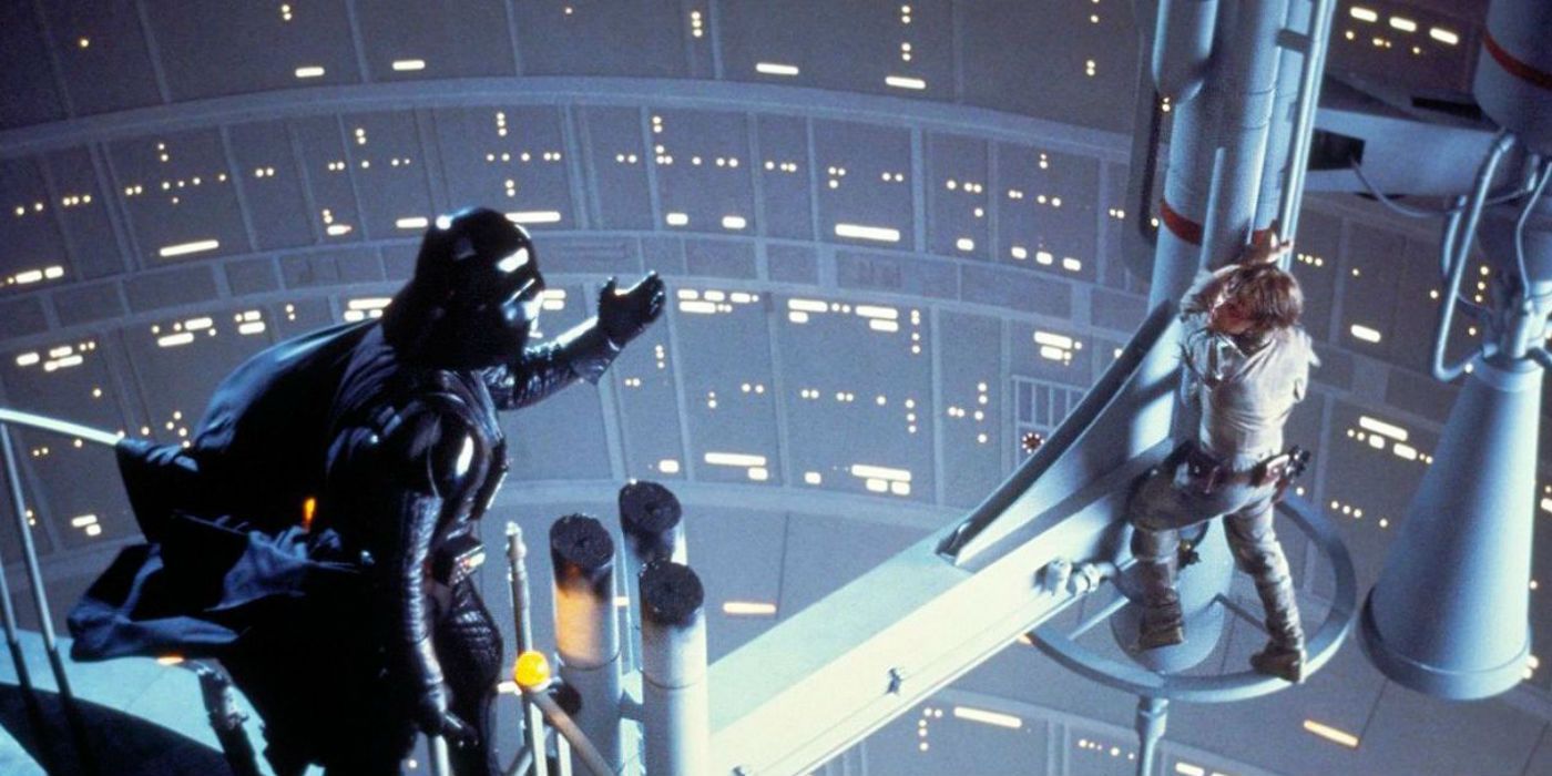 Darth Vader and Luke Skywalker in Star Wars The Empire Strikes Back