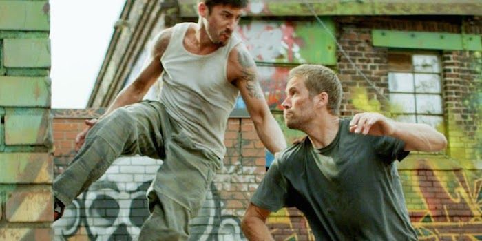 David Belle and Paul Walker in 'Brick Mansions' (Review)