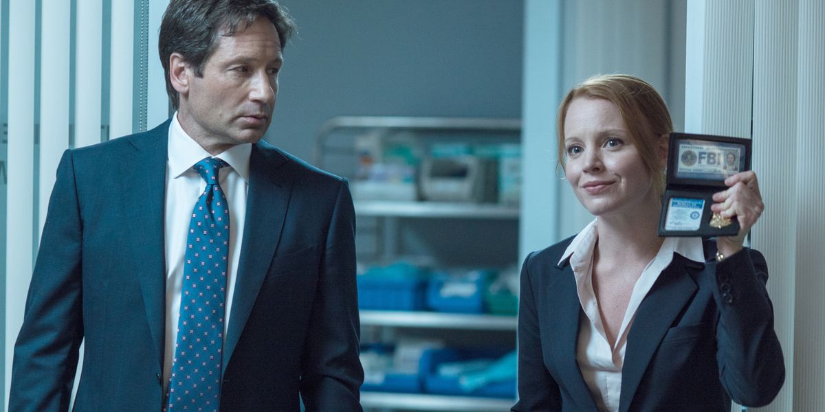 David Duchovny and Lauren Ambrose in The X-Files Season 10 Episode 5