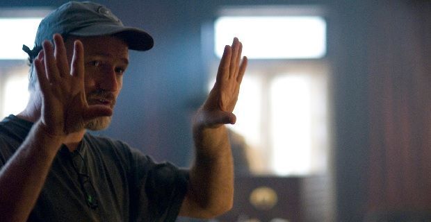 David Fincher on the set of 'The Social Network'