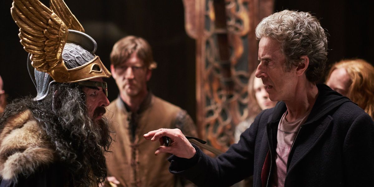 David Schofield and Peter Capaldi in Doctor Who Season 9 Episode 5
