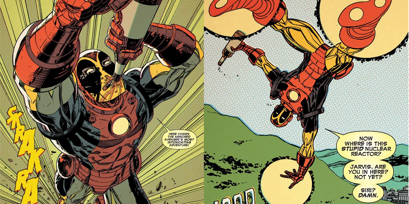 Deadpool wearing Iron Man armor - Marvel Comics