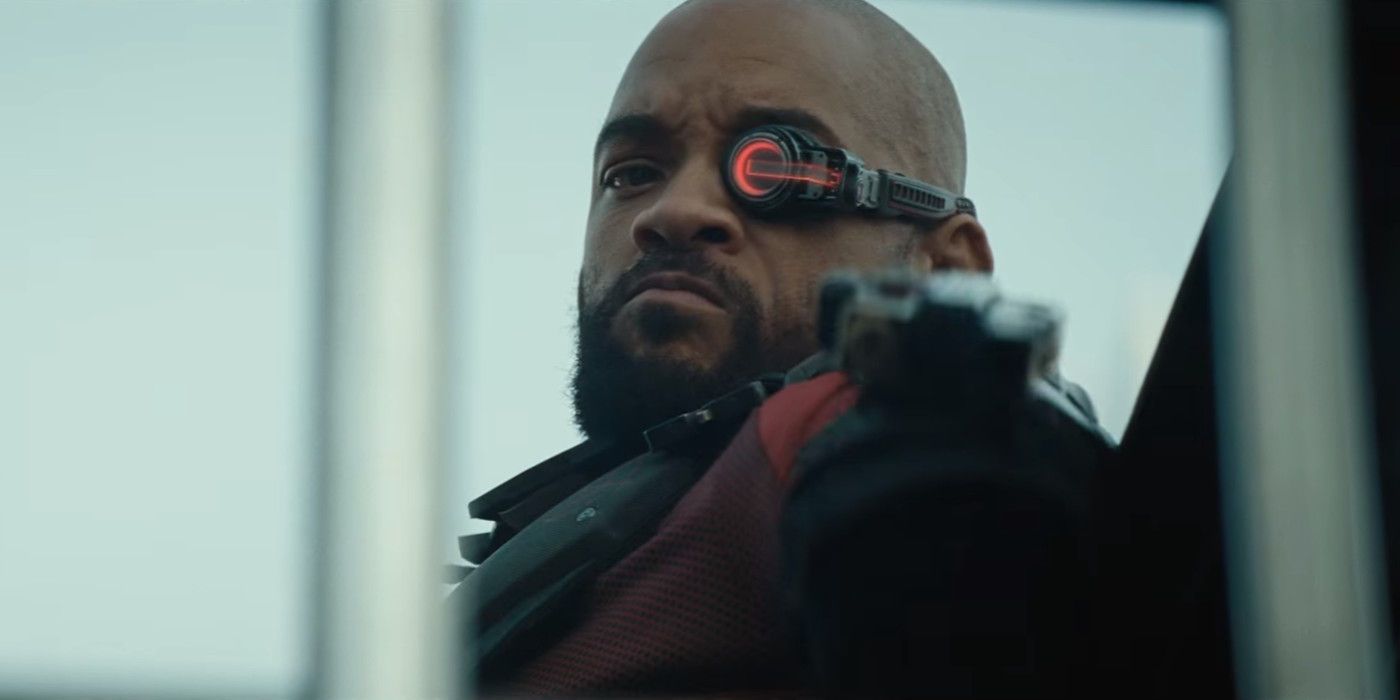 Deadshot (Will Smith) Aims His Wrist Guns in Suicide Squad