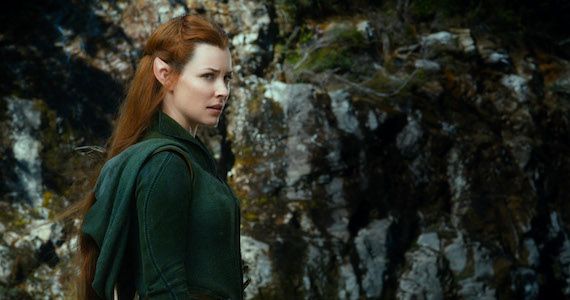 Evangeline Lilly as Tauriel in 'The Desolation of Smaug''