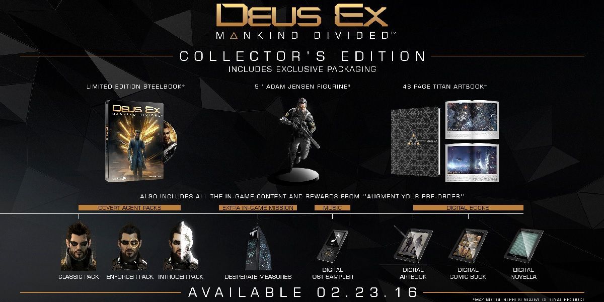 Deus Ex Mankind Divided Collector's Edition