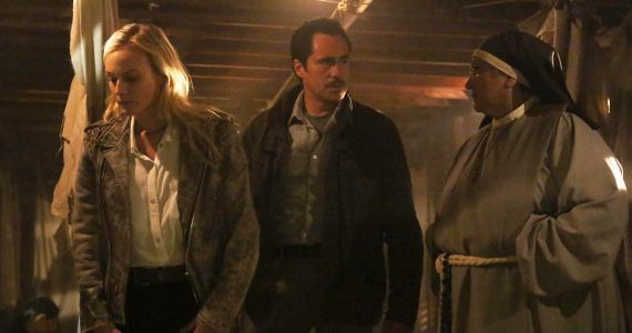 Diane Kruger and Demian Bichir in The Bridge The Crazy Place