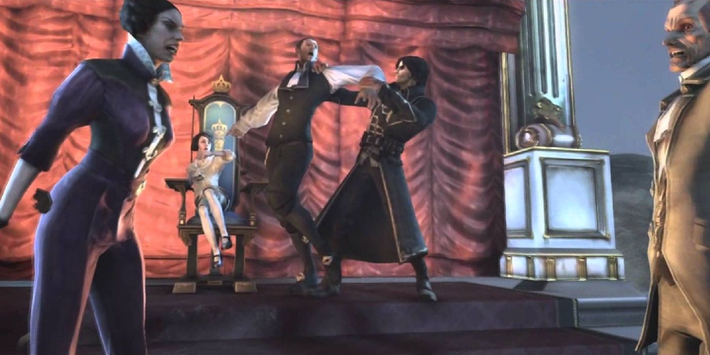 Dishonored, ending where Emily survives and is put on the throne