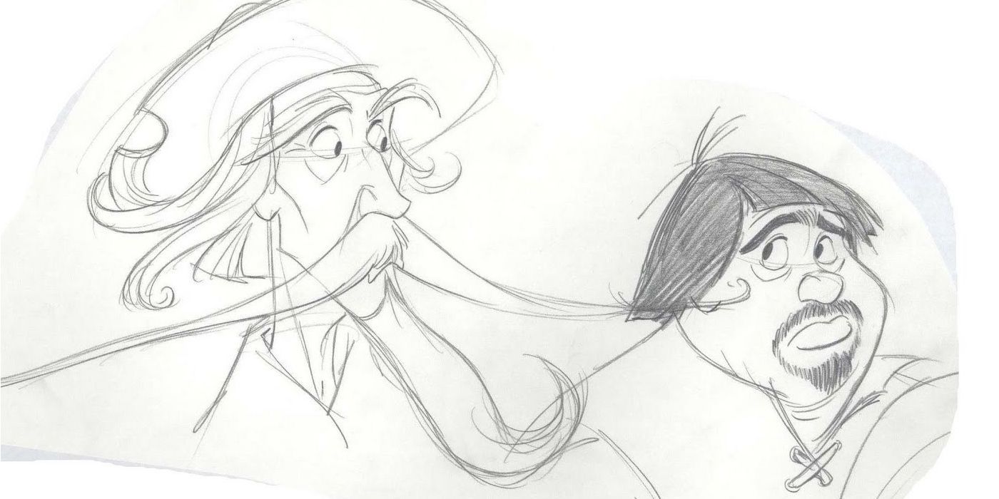 Disney Don Quixote Concept Art featuring Quixote and Sancho