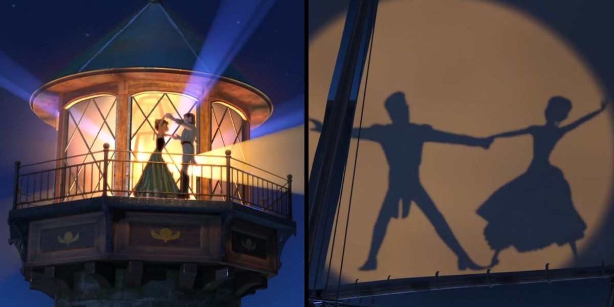 Disney Movie Mistakes Frozen Shadow Dancing