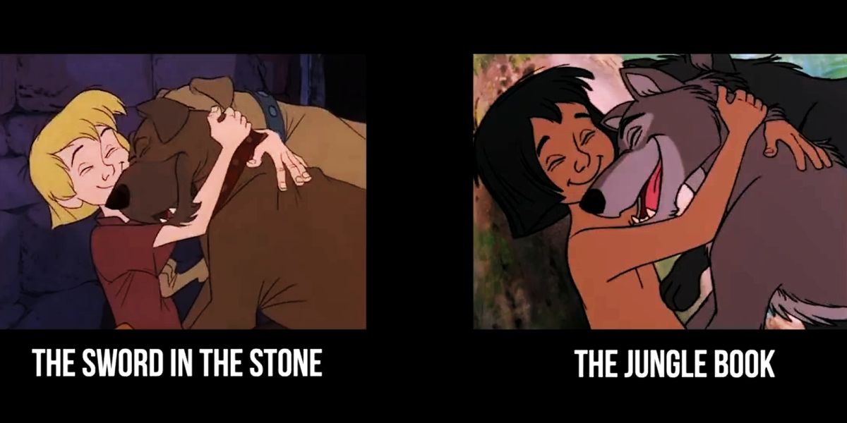 Disney Movie Reused Scene Jungle Book Sword Stone
