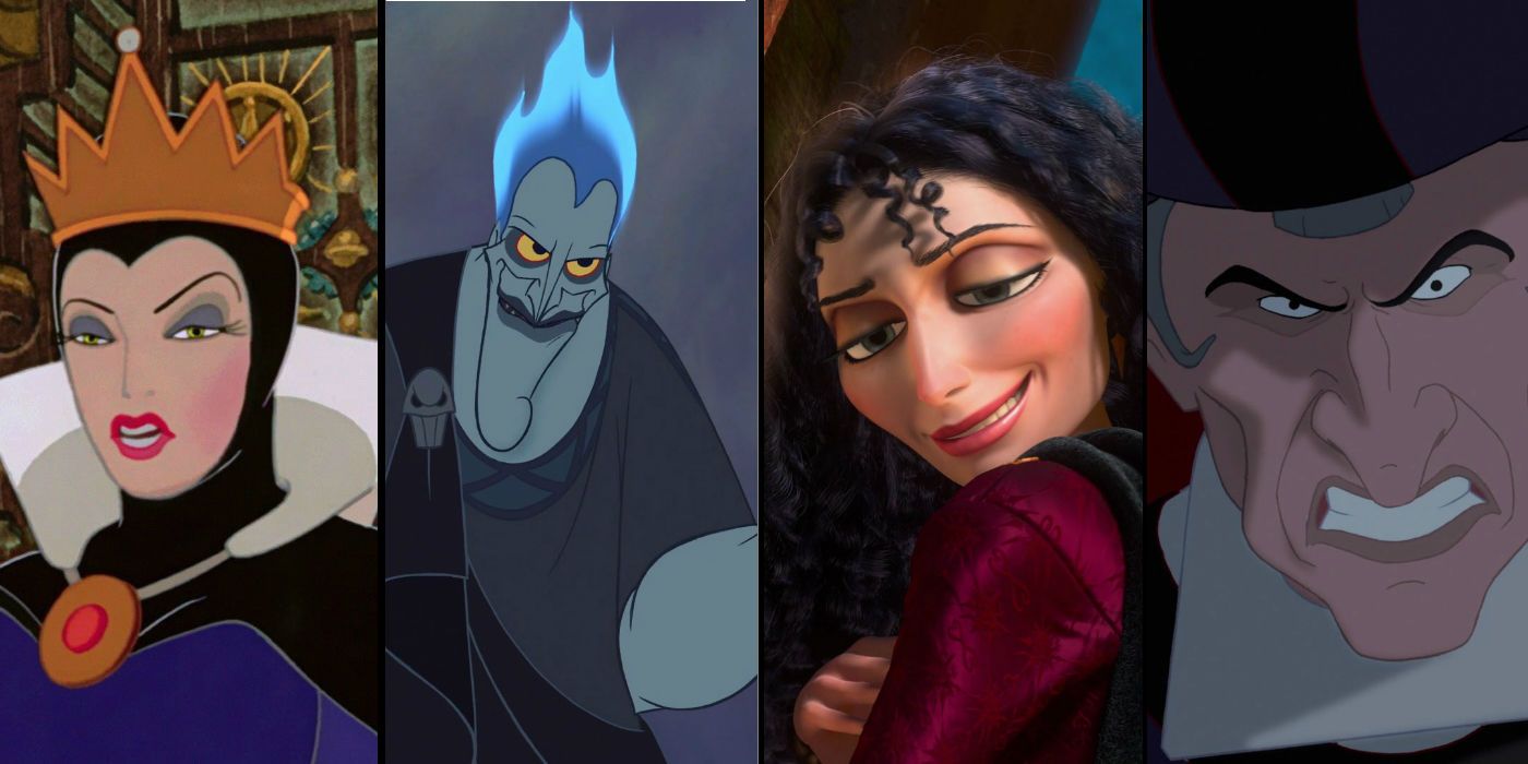 The Evil Queen, Hades, Mother Gothel and Claude Frollo