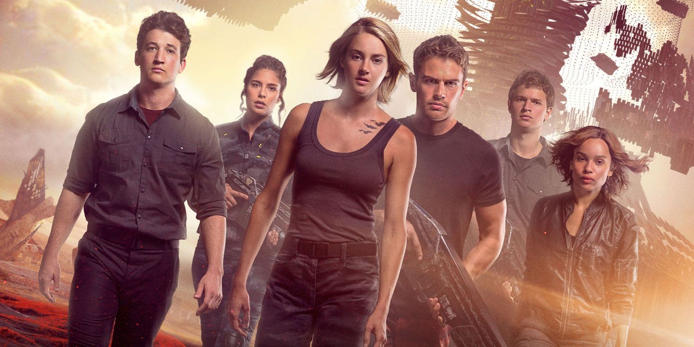 The main cast in the Divergent Series Allegiant poster.