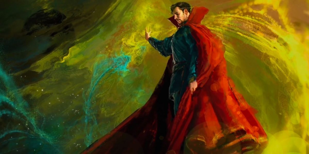 Doctor Strange concept art with Benedict Cumberbatch