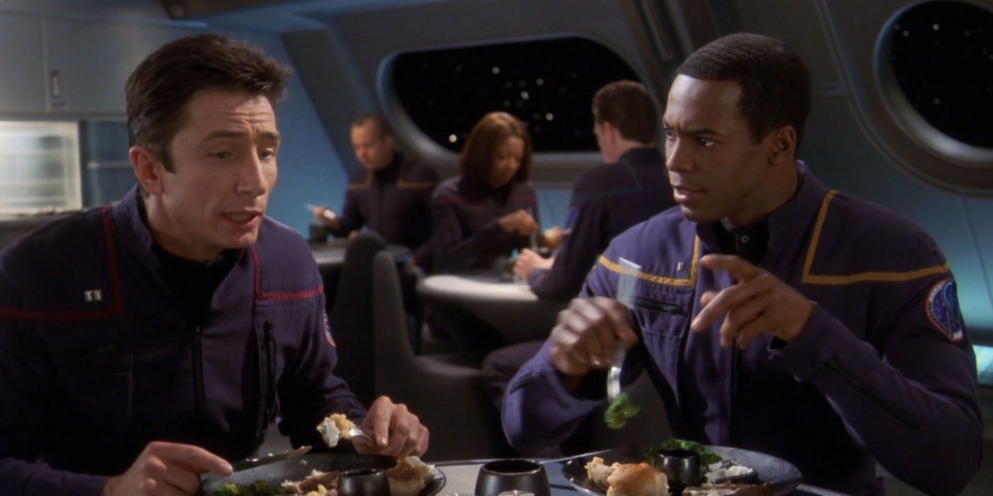 Dominic Keating and Anthony Montgomery in Star Trek Enterprise