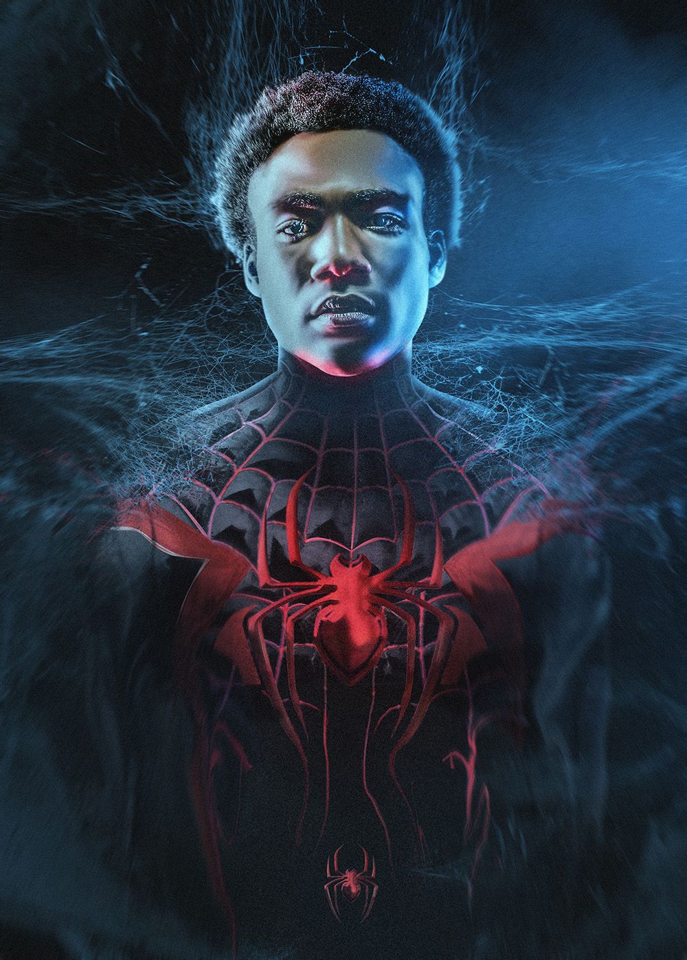 Donald Glover as Miles Morales Spider-Man Poster by BossLogic