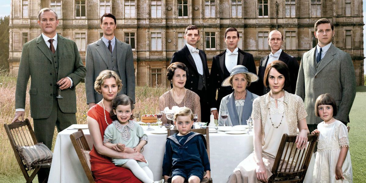 The cast of Downton Abbey during the finale