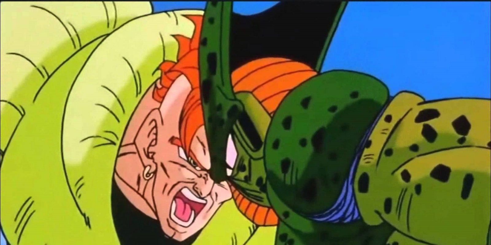 Android 16 vs Imperfect Cell in Dragon Ball Z