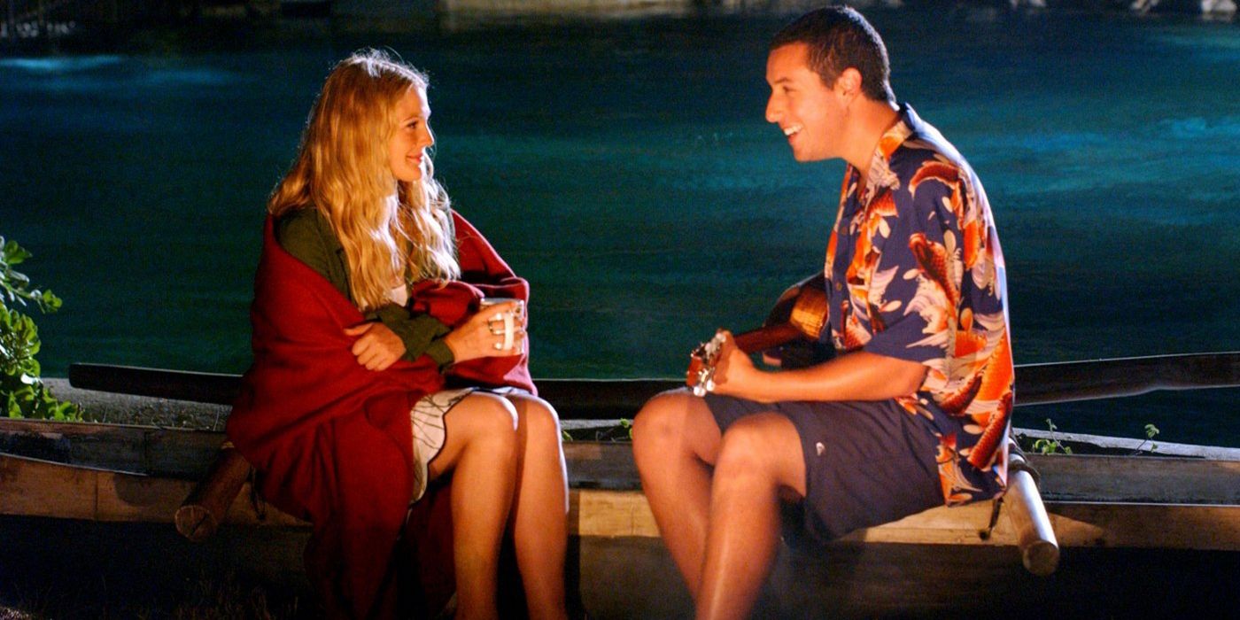 Adam Sandler cantando para Drew Barrymore em Como se Fosse a Primeira Vez