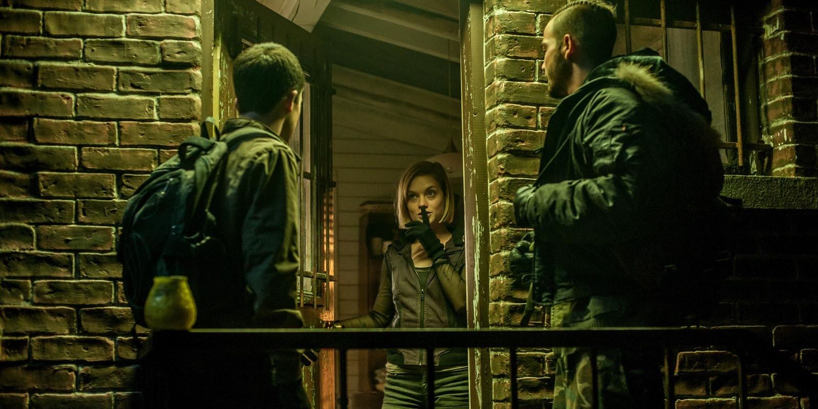 Dylan Minnette, Jane Levy, and Daniel Zovatto in Don't Breathe