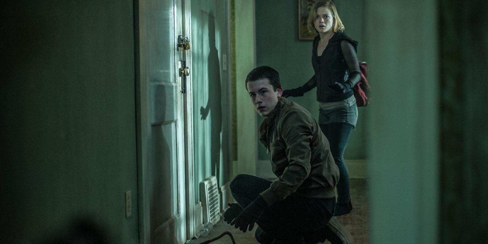 Dylan Minnette and Jane Levy in Don't Breathe