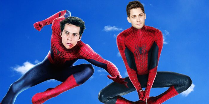 Dylan O'Brien and Logan Lerman in New Spider-Man Movie