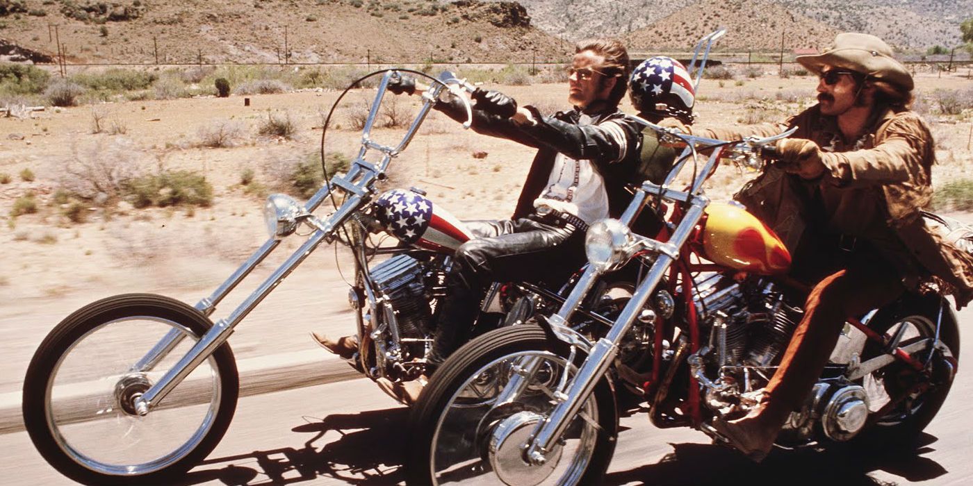 Dennis Hopper and Peter Fonda in Easy Rider 