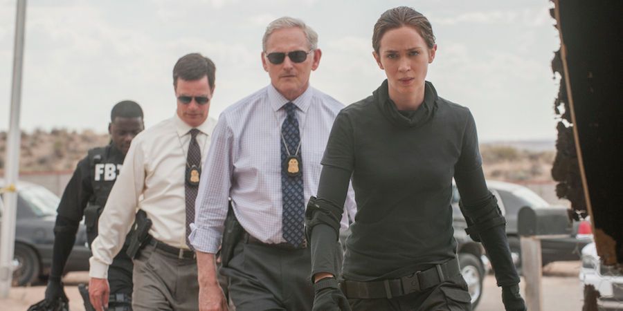 Emily Blunt as Kate and Victor Garber in Sicario