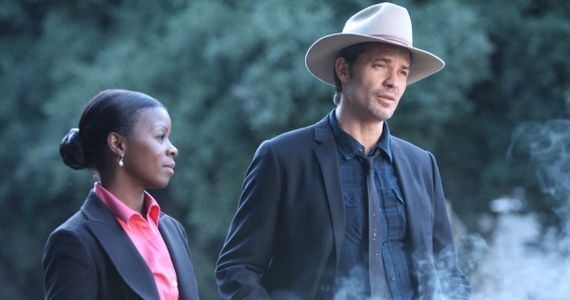 Erica Tazel and Timothy Olyphant Justified The Devil You Know