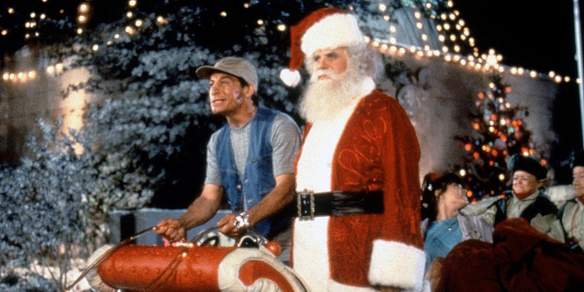 Ernest and Santa Claus in Ernest Saves Christmas