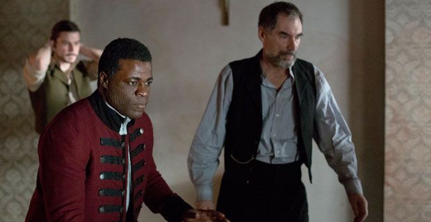 Ethan, Sembene and Sir Malcolm in Penny Dreadful, Episode 7