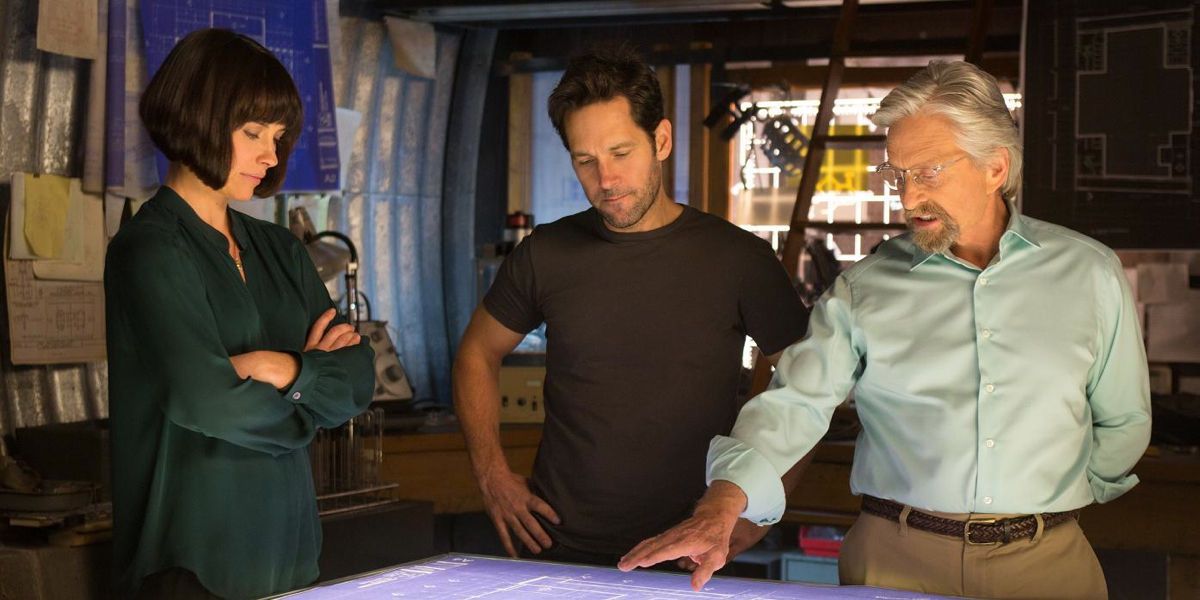 Evangeline Lilly, Paul Rudd, and Michael Douglas in 'Ant-Man'