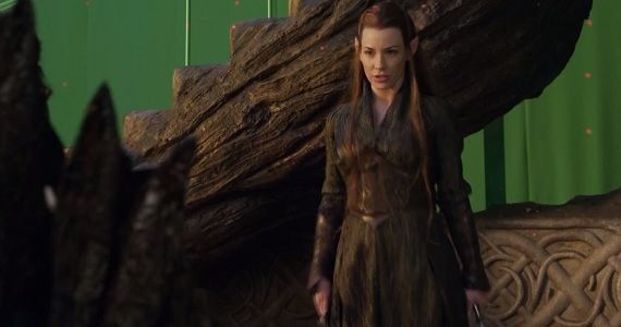 Evangeline Lilly as Tauriel in 'The Hobbit: The Desolation of Smaug'